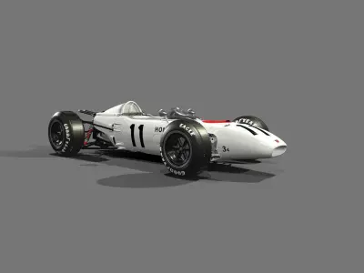 F1 Classic Racer FBX 3D model