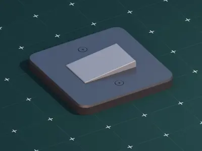 Free Modern Switch Light Free low-poly 3D model
