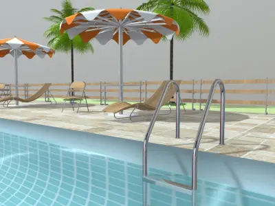 Swimming pool 3D model