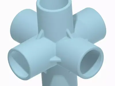 PVC 6 Way Fitting Pack 3D print model