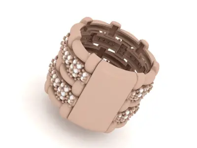 Texture Ring -Tissue - 5 Size 3D print model