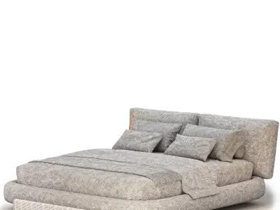 SOSPIRO BED By Riva 1920 Low-poly 3D model