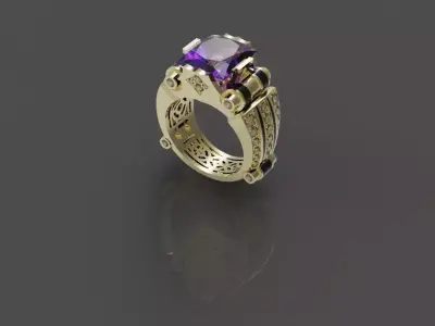Man  ring N - 6 3D print model