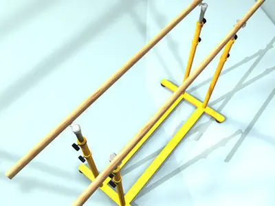 parallel bars 01 3D model