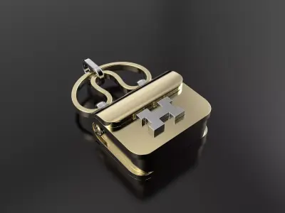 Hermes bag pendant without gem 3D print model