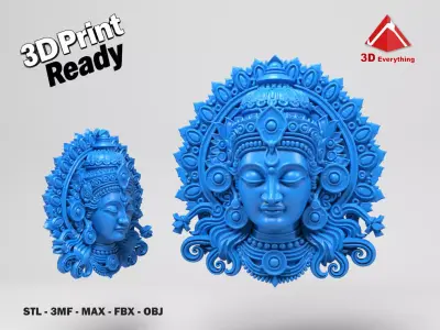 Wall Buddha 3D print model