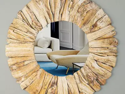 Driftwood Mirror 3D model