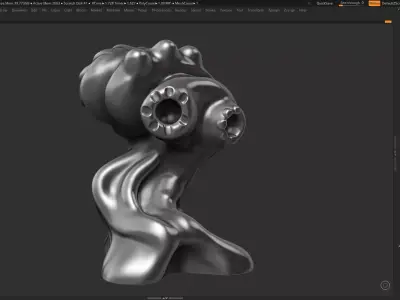 Modern Abstract Decorative sculpture 3d print model 122 3D print model