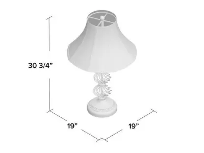 Becknell Metal Table Lamp 3D model