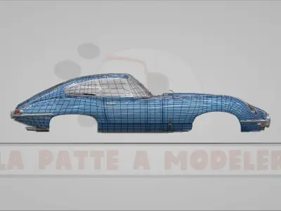 Jaguar E-Type LPAM 3D model