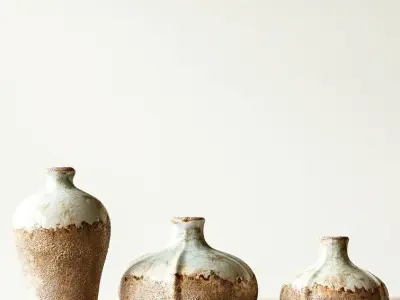 Jan Terracotta Table Vase 3D model