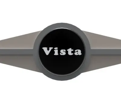 An Imaginative car manufacturing company Vistas logo Free 3D model