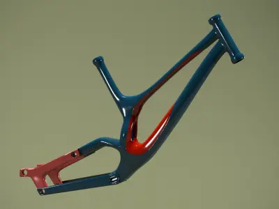 Bicycle Pack Low-poly 3D model