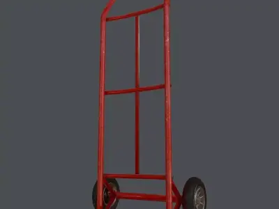 HandTrolley - Low Poly - Game ready hand truck Low-poly 3D model