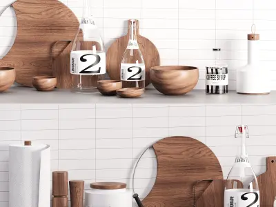 Kitchen decor 01 3D model