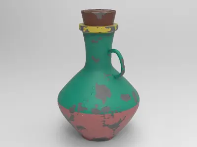 Old Bowl Low-poly 3D model