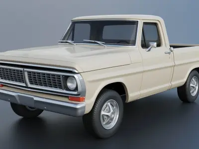 F-100 1970 3D print model