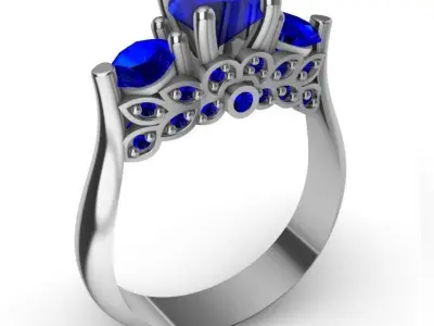 leaf crown ring Free 3D print model