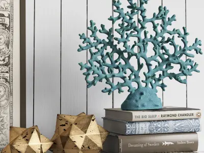 Decor Set 4 bookshelf 3D model