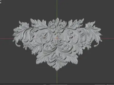 Classic carved decor ornament 476 3D print model purchase