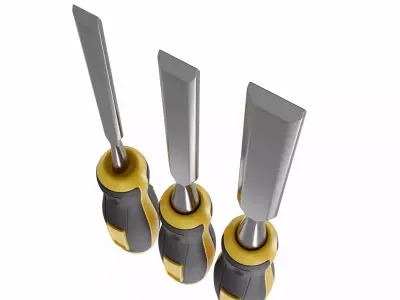 wood chisel-1 3D model