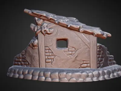 Nativity Scene MANGER for nativity scene wise men set 3D print model