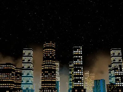 Low Poly City Building Set Free low-poly 3D model