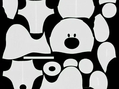 bear teddy plush toy with heart 3D model