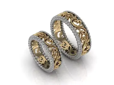  Rings ready for 3d print 3D print model