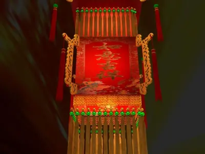 Chinese Palace Lantern 3D model 18
