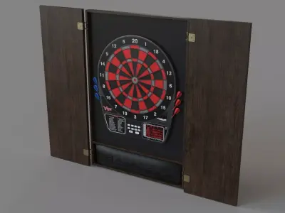Viper 797 Electronic Dartboard Espresso 3D model