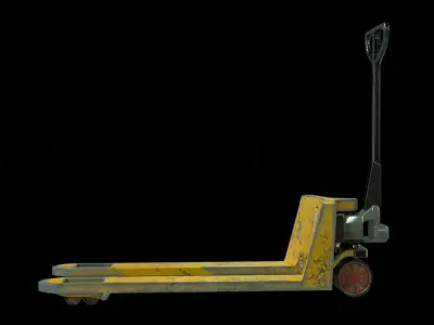 Used Pallet jack Low-poly 3D model