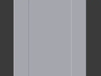 Large Wooden Wall Mirror Low-poly 3D model