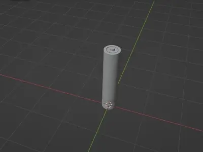 Battery Low-poly 3D model
