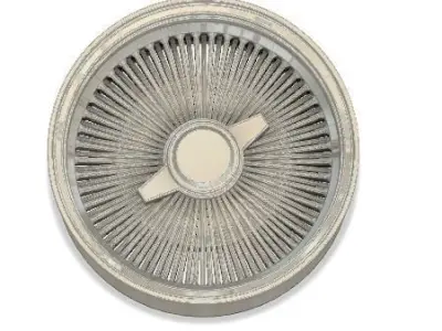 Resin 3d printable Dayton wire wheels for scale car models 3D print model