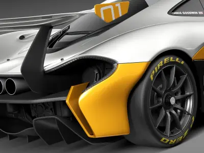 McLaren P1 GTR concept 2014 3D model