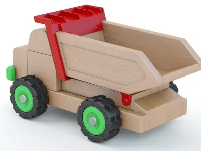 Toy Car Truck Large tip truck 3D model