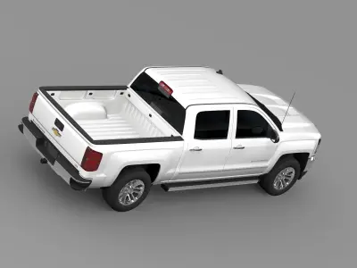 Chevrolet Silverado LTZ Crew Cab GMTK2 Short Box 2016 3D model