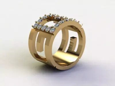 Women ring popular in Asia R60 3D model