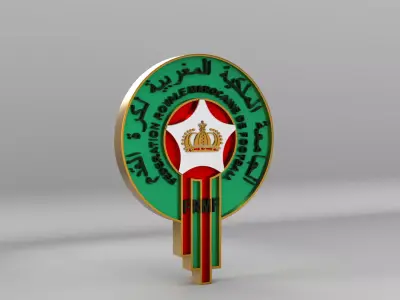 Morocco National Soccer Team Logo 3D model