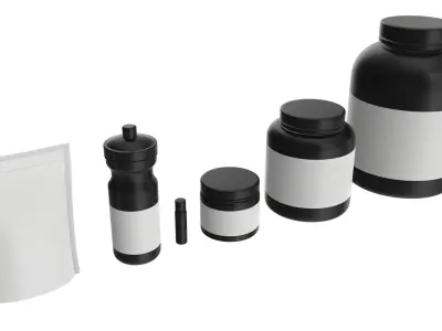 Nutrition Container pack for mockup