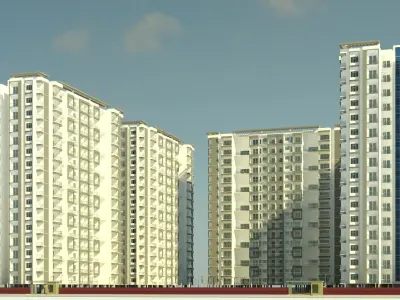 Apartment Buildings  3D model