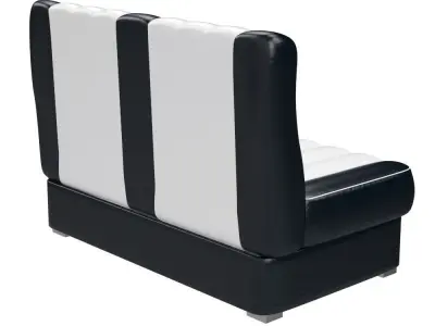 Retro sofa of car seats Free 3D model