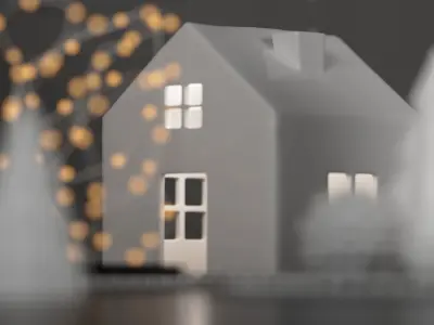 Christmas Decoration Set 3D model shop