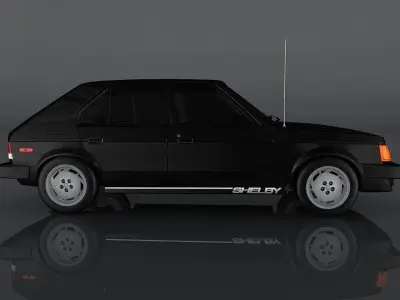 Dodge Shelby Omni Low-poly 3D model