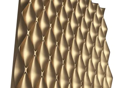 3D Wall Panel 03 Low-poly 3D model