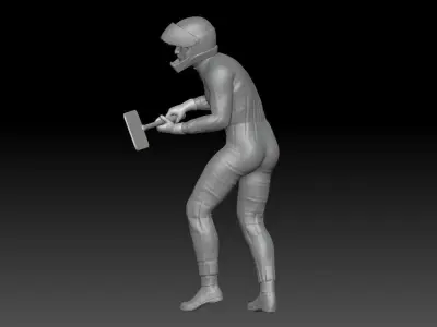 FORMULA ONE PIT STOP 4 3D print model