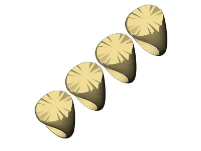 Scratch marks oval signet US sizes 7to10 3D print model