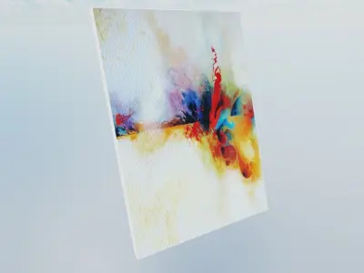 Painting Abstract Free low-poly 3D model