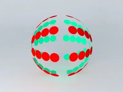 ODDBALL sphere with dots 3D model